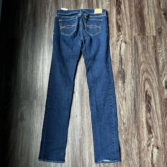 Abercrombie Kids Girl's 16 a&f  Skinny Dark Wash Stretch Jeans - Picture 4 of 7